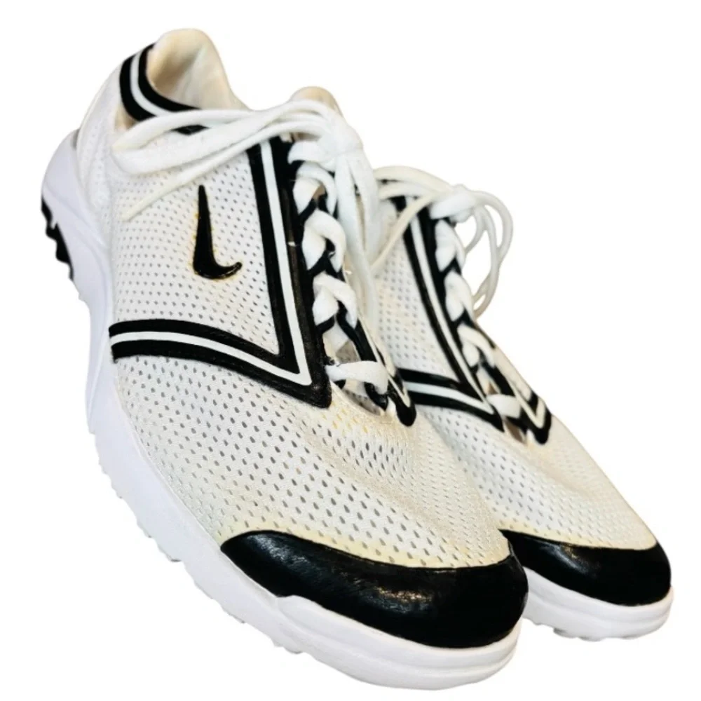 Nike Air Summer Lite 3 White and Black Mesh Women’s Golf Sneakers Size 7